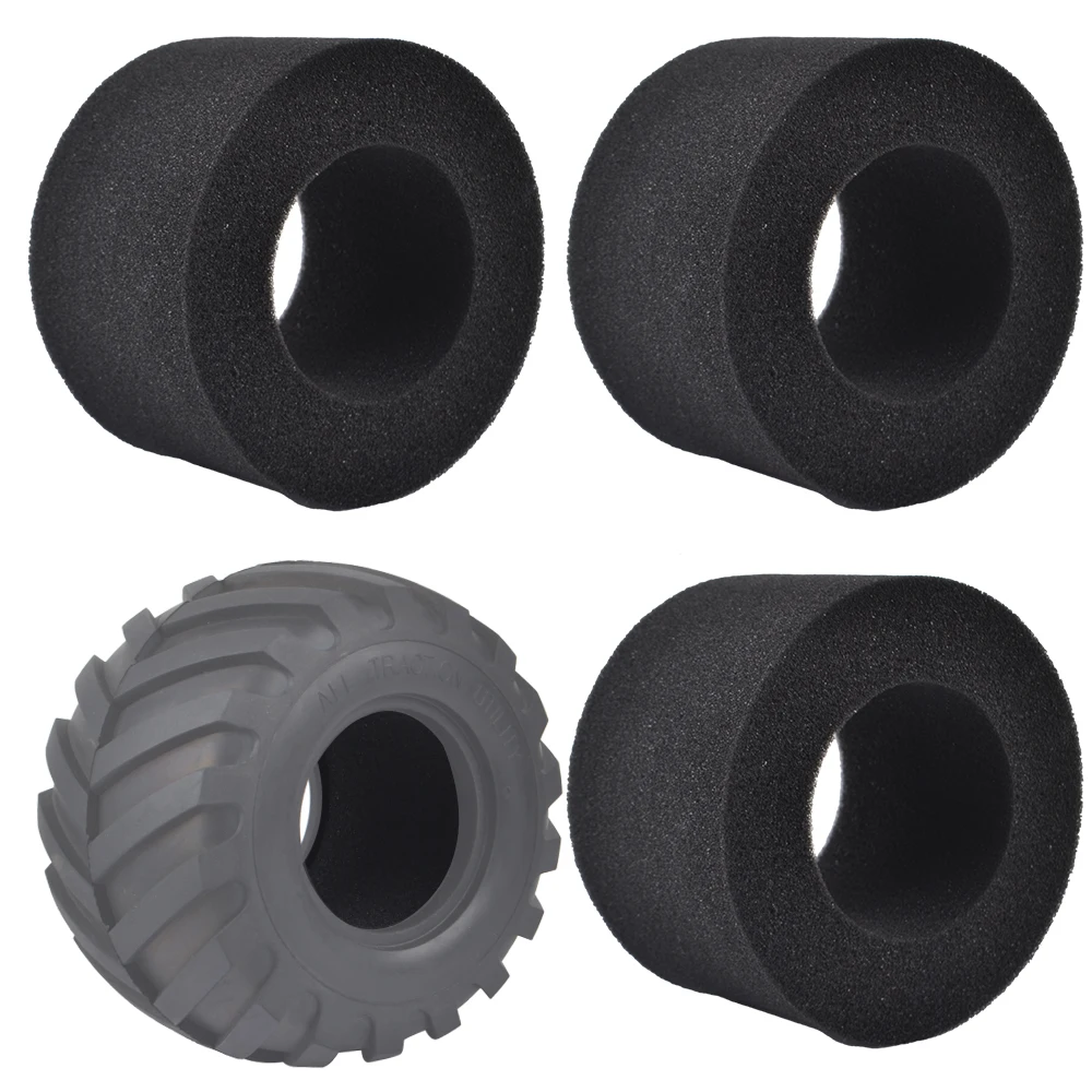 RC Tire Inner Sponges Set Fit for Tamiya CW01 LunchBox Midnight Pumpkin Upgrade Parts