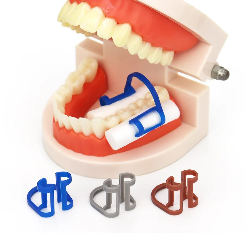 

50/100Pcs Dental Cotton Roller Holder Clip Plastic, Disposable Mouth Isolation Tweezer Forceps, Lip Cheek Retractor