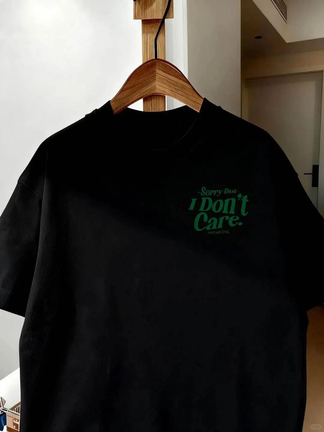 Sorry But I Don't Care Back Print Cotton Graphic T-Shirt Unisex Short Sleeve Retro Letter Slogan Casual Streetwear Tee