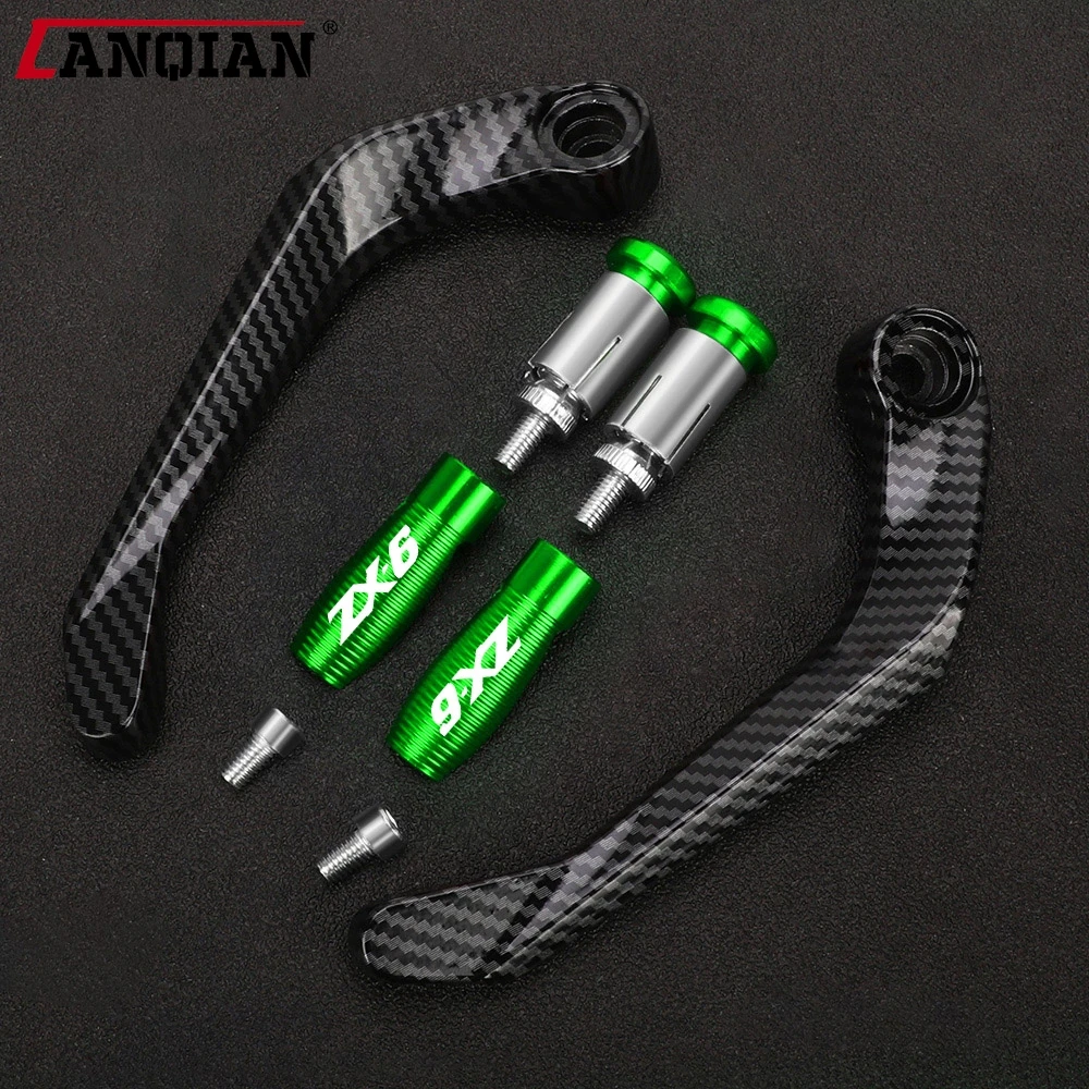 

7/8" 22mm Handlebar Grips Guard For Kawasaki ZX6 636 ZX-6R 2000-2023 Motorcycle Accessories ZX 6R Brake Clutch Lever Protector