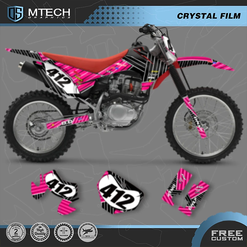 

DSMTECH индивидуальный графический фон для HONDA CRF230 2015 2016 2017 2018 2019 2020 CRF150F наклейки наборы наклеек 003