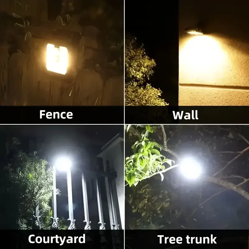 ضوء الحديقة الشمسية في الهواء الطلق ساحة الإضاءة محس حركة متعدد الوظائف كليب مصباح حديقة للفناء حديقة المنزل استخدام الإضاءة في الهواء الطلق