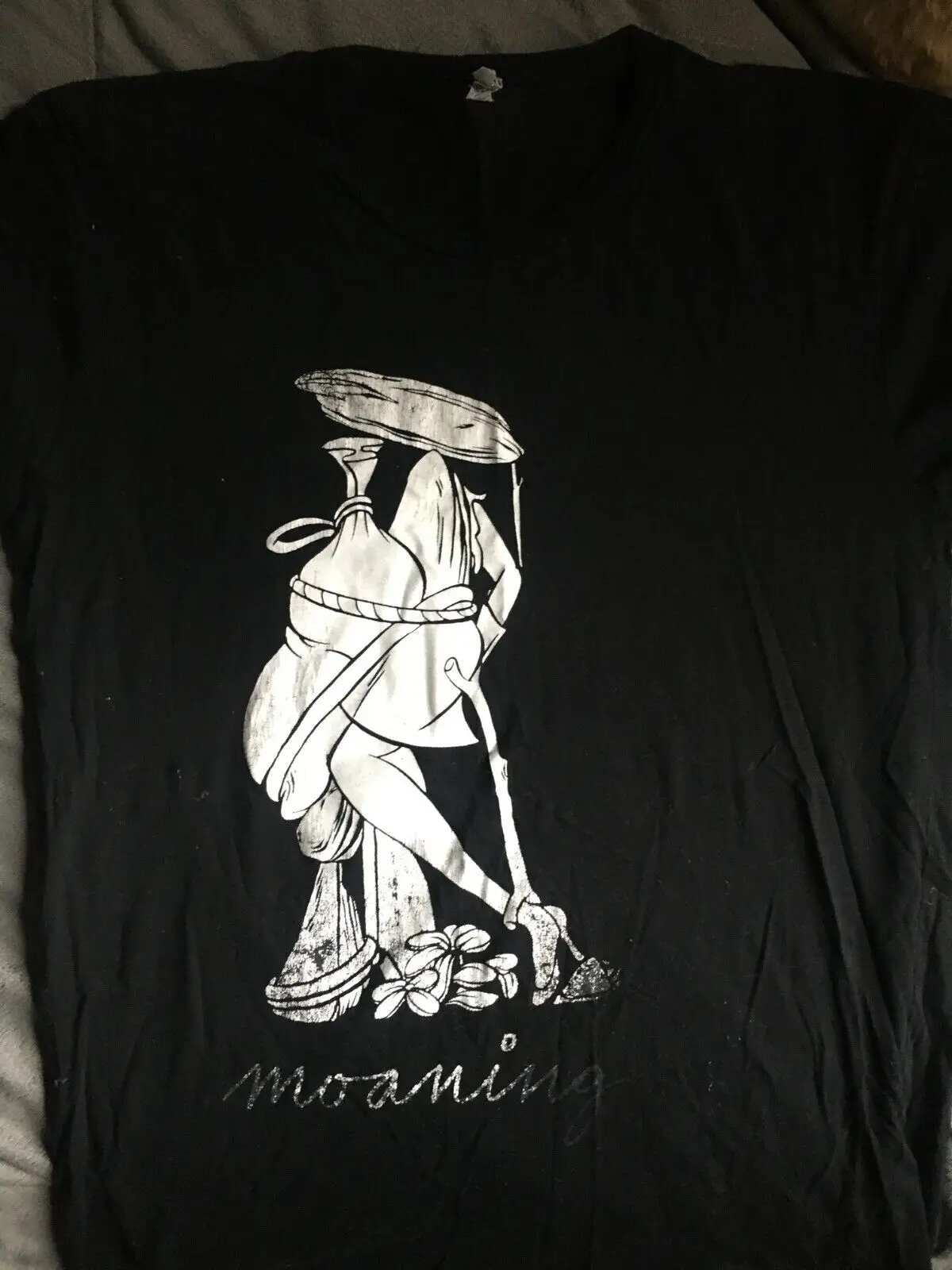 

Футболка из 100% хлопка с коротким рукавом, средней длины, Черная