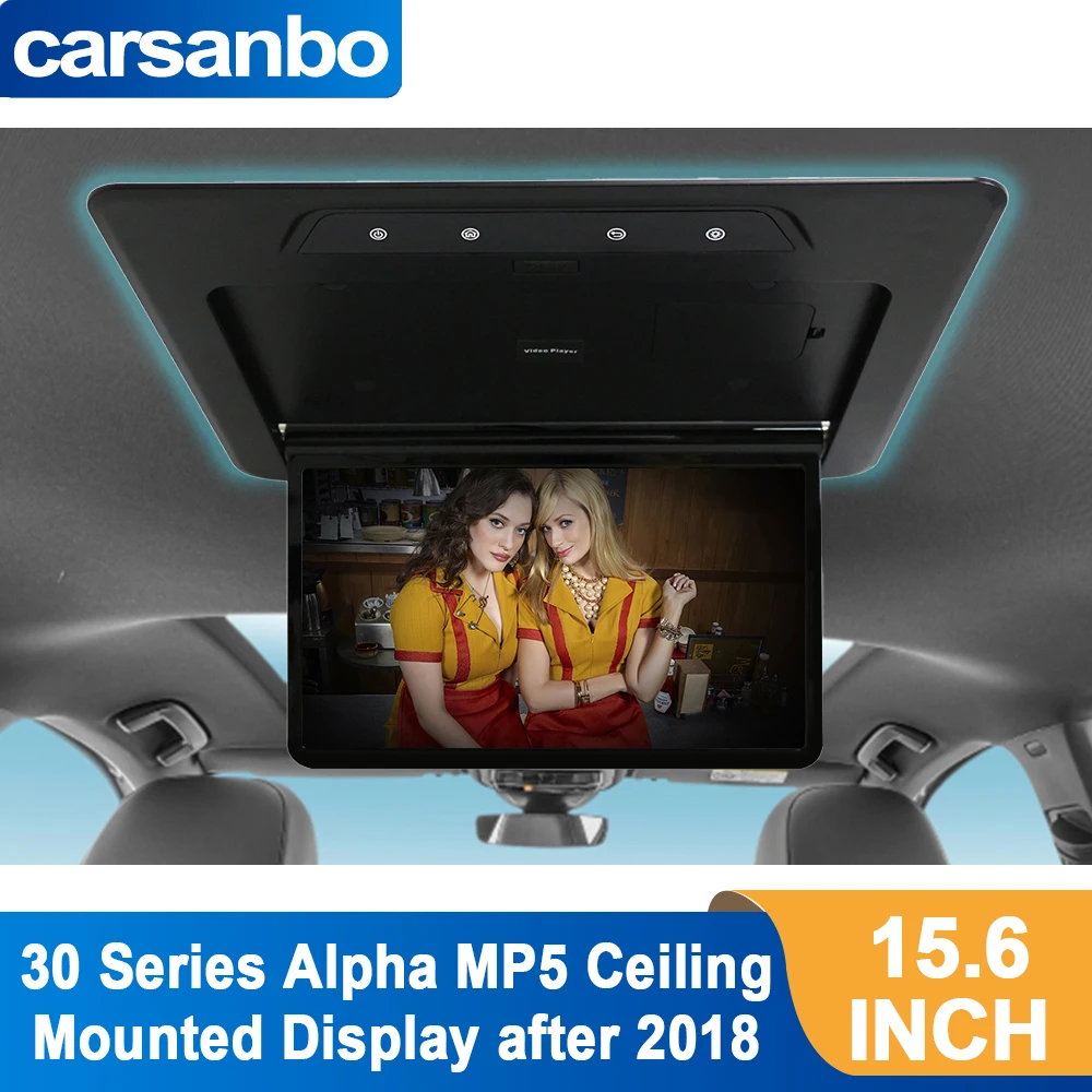 15.6inch IPS roof mount Mp5 player With HDMI input,16 colors Atmosphere lamp Exclusive for the 30 Series after 2018