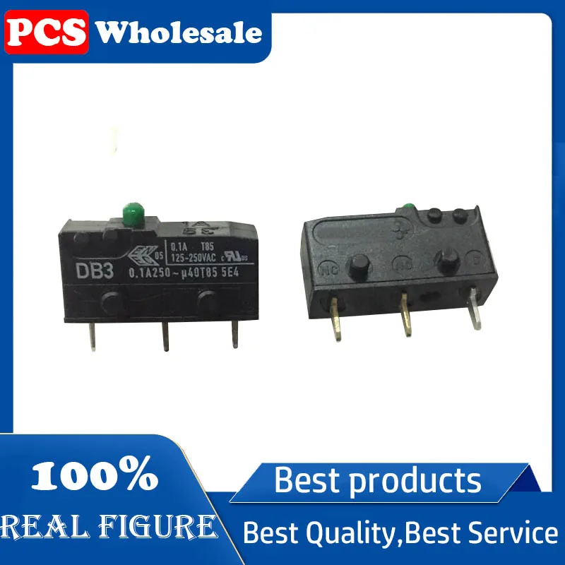 DB3 microswitch travel limit reset button 3-pin 0.1A125/250V T85