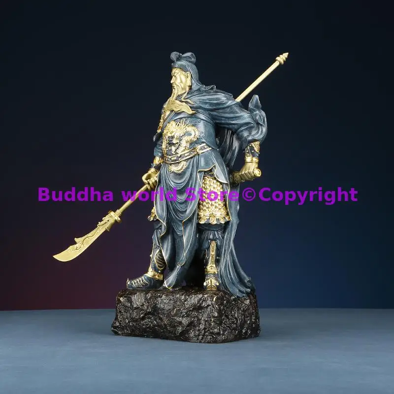 

2024 Southeast Asia Home prosperous company Success GUAN GONG God of wealth CAI SHEN Career Recruit money brass statue large