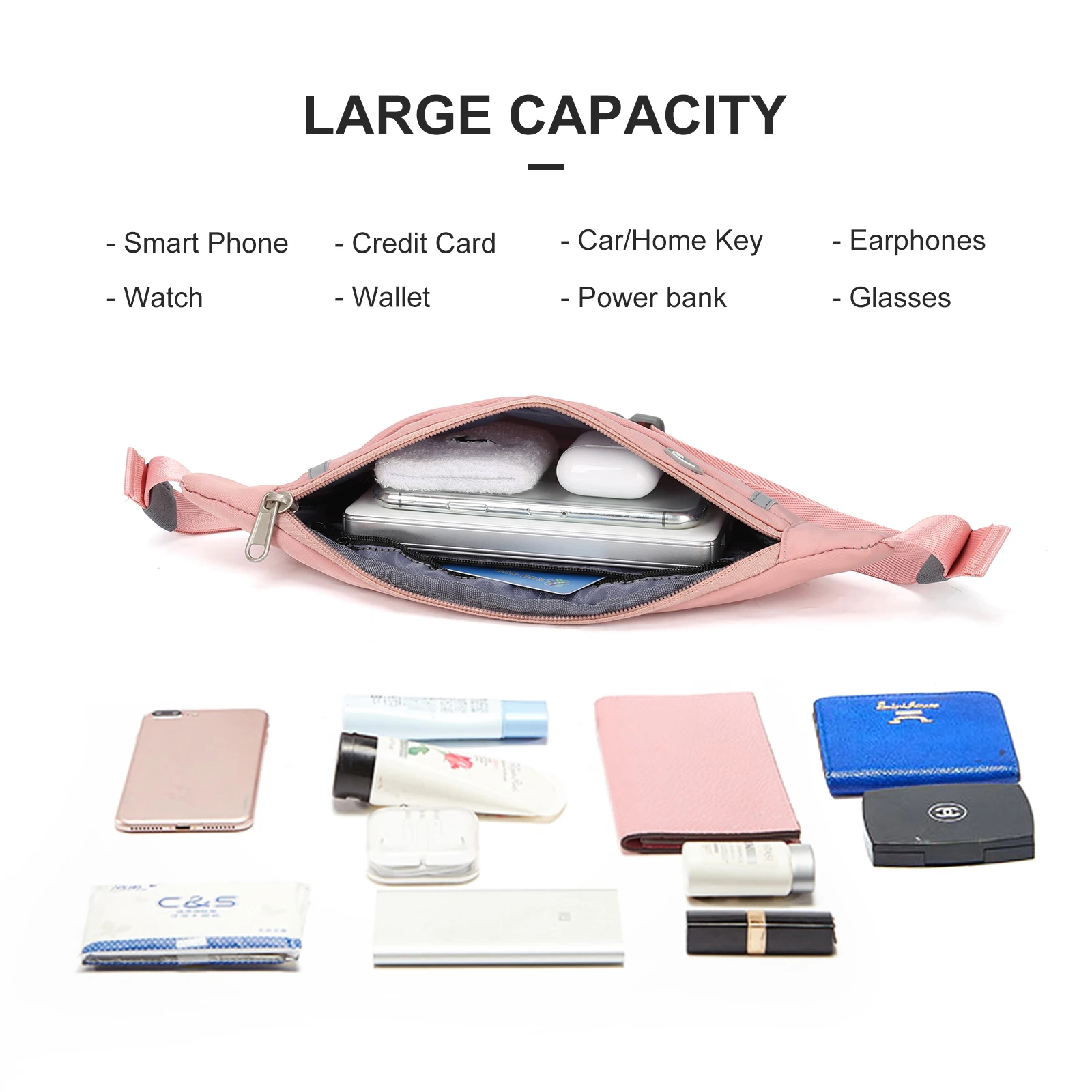 男性用防水ファニーパック,ウエストバッグ,ヒップバナナバッグ,ランニングスポーツベルト,携帯電話バッグ,女性用