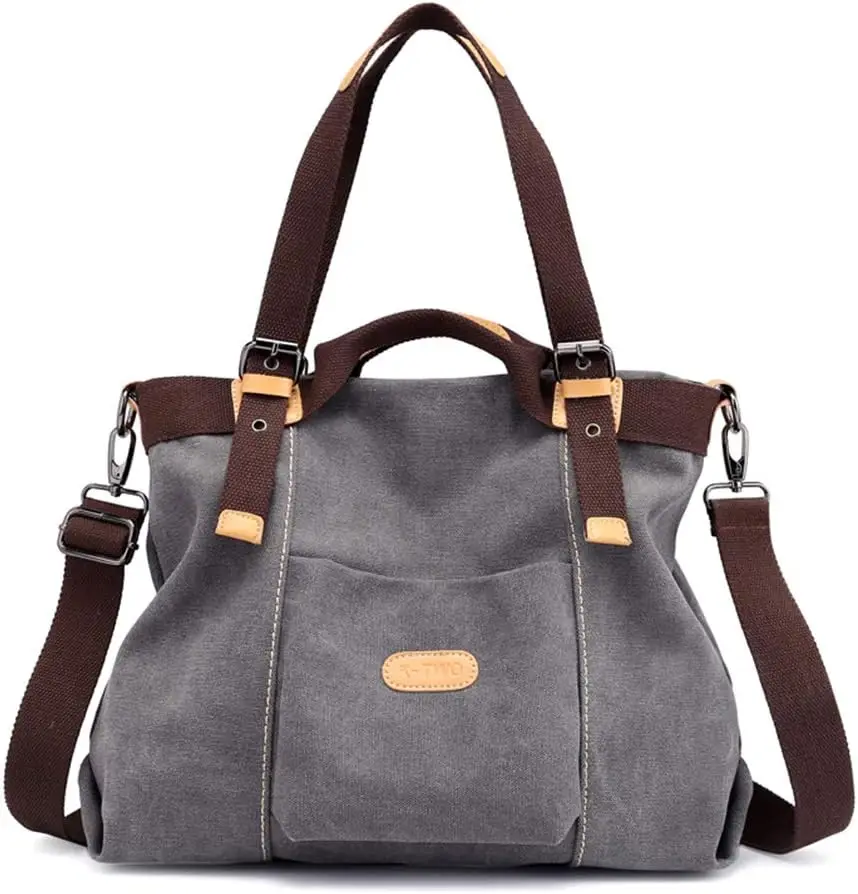 

Women Famous Brands Hobo Bags Handbags Canvas Casual Vintage Shoulder Duffle Bag Daily Purse Tote Crossbody Shopper Bag