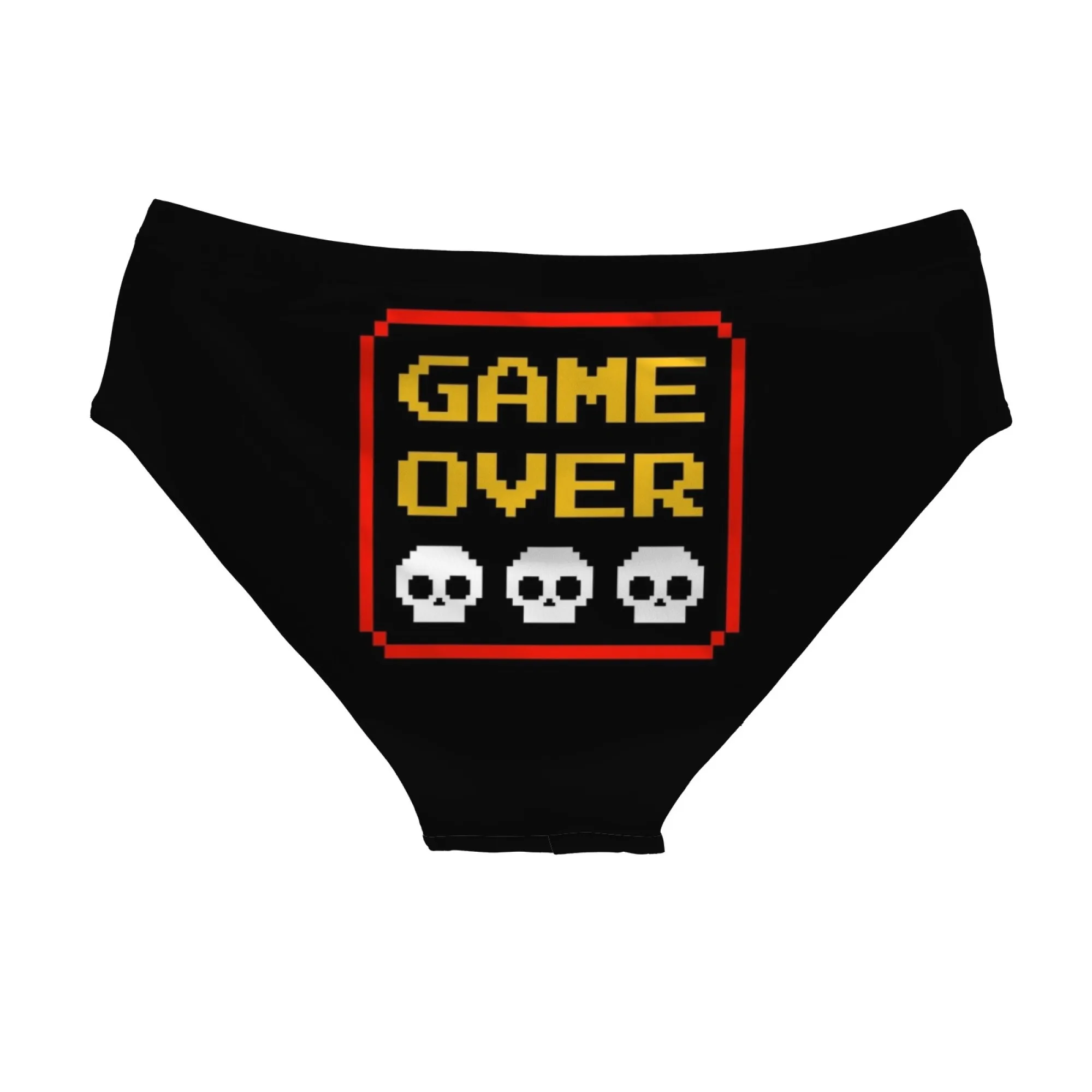 Game Over Pixel Retro Swim Trunks Lightweight Comfortable Sexy Men's Triangle Swim Trunks Pool Party Beach Vacation Sexy Bikini
