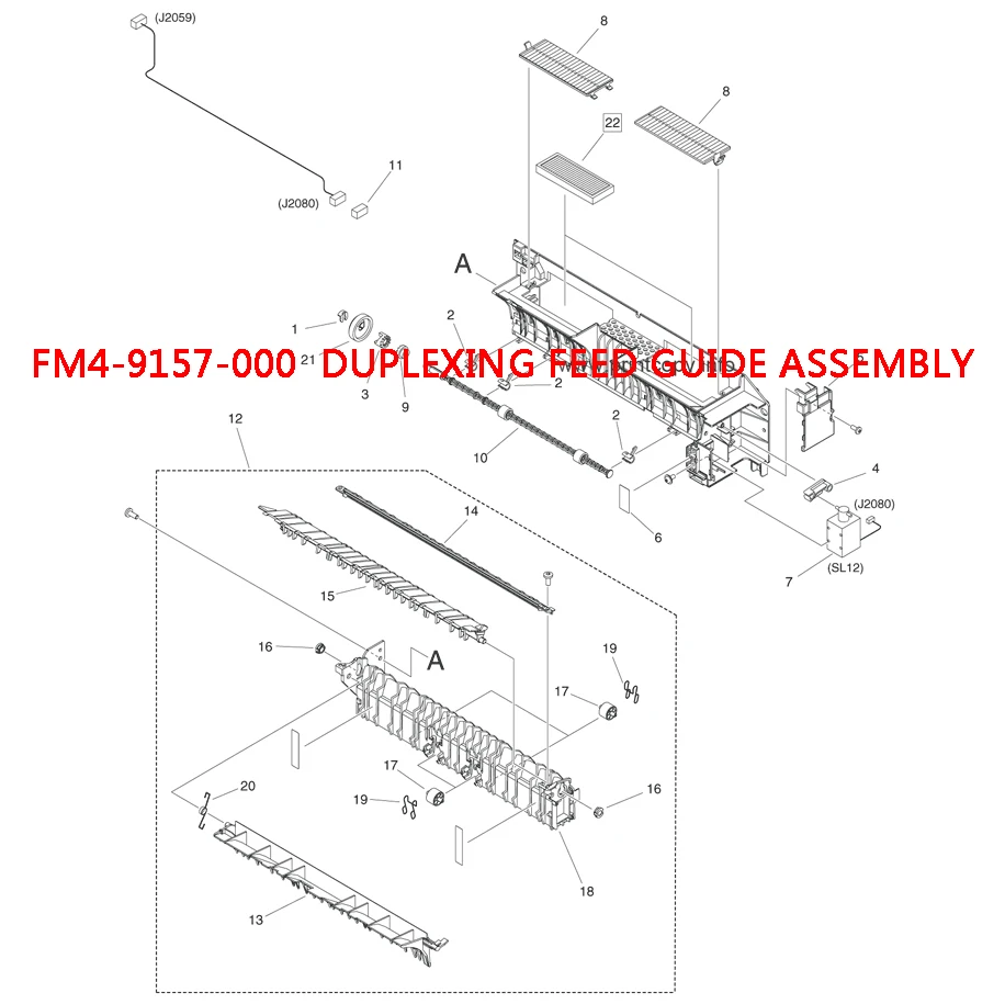 

FM4-9157-000 Duplexing Feed Guide Assembly for Canon iR ADV 4025 4035 4045 4051 DX 4725 4735 4745 4751 4725i 4735i 4745i 4751i