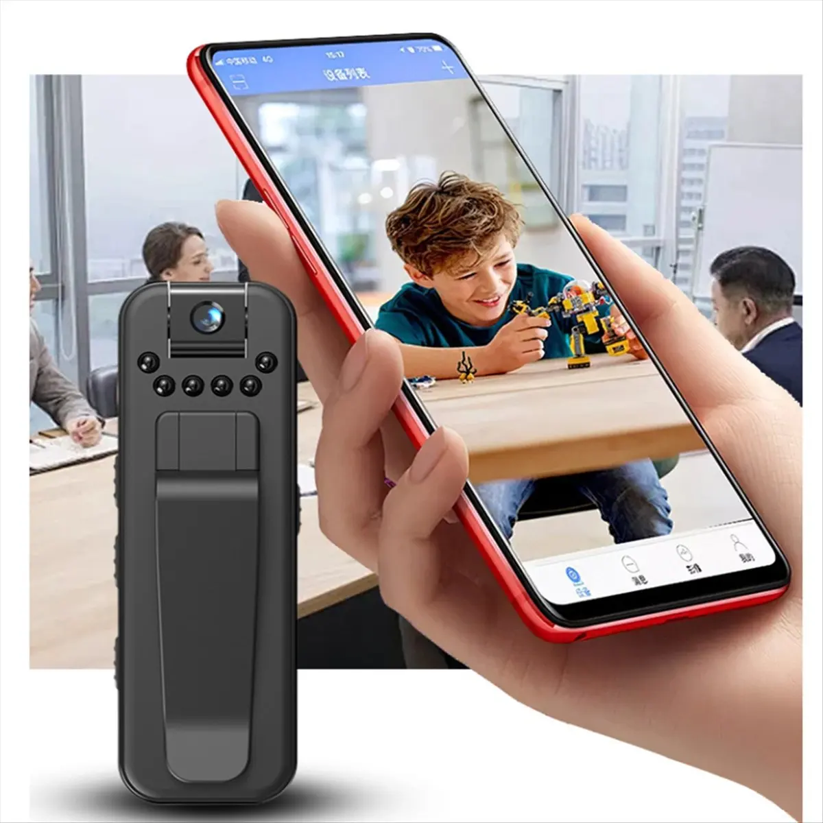 【~ New Y24A】With Wifi 1080P Body Camera Digital Video Recorder Police BodyCam Infrared Night Vision Miniature Camcorder