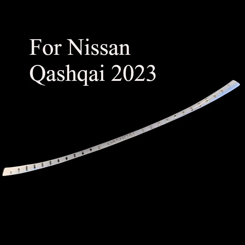 

Для Nissan Qashqai 2023, задняя защитная пластина Qashqai, модифицированная специальная полоса на порог багажника, декоративные аксессуары
