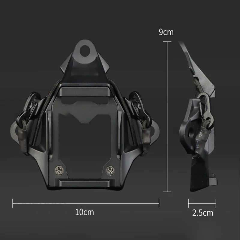 Adaptador de montaje NVG de tres agujeros para casco táctico, dispositivo de visión nocturna de disparo rápido, accesorios de soporte