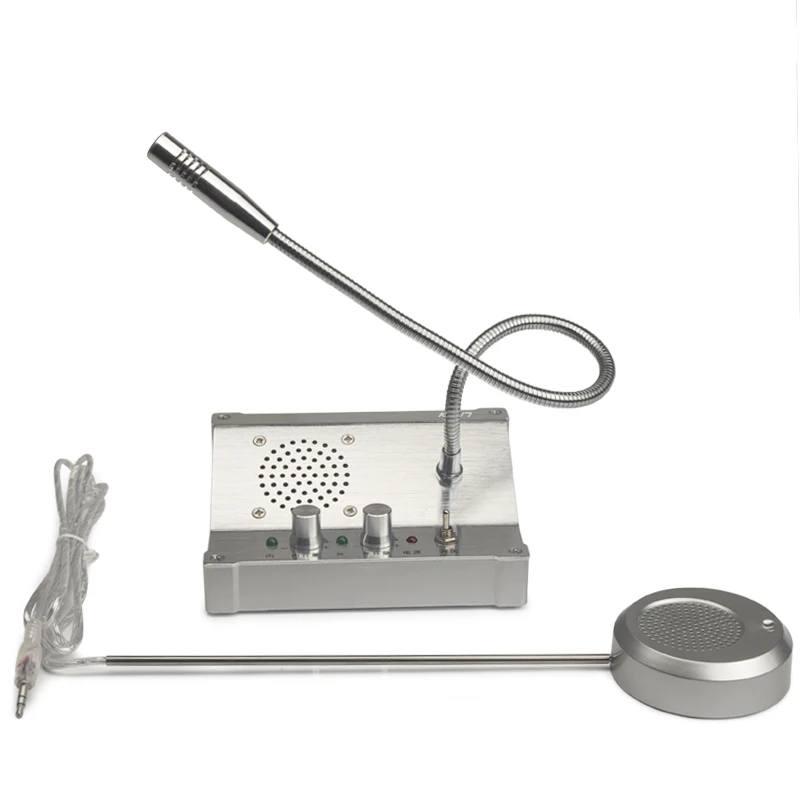 KSUN Q50 نظام اتصال داخلي للنافذة ثنائي الاتجاه، هاتف داخلي للبنك، نافذة اتصال تعمل باللمس، جهاز اتصال لاسلكي لتذاكرة بنك الأعمال