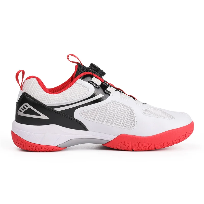 2024 Hot Badminton Shoes Mens Top Quality Tennis Shoes Unisex Quick Lacing Sport Shoe Couples Anti-Slippery Badminton Training