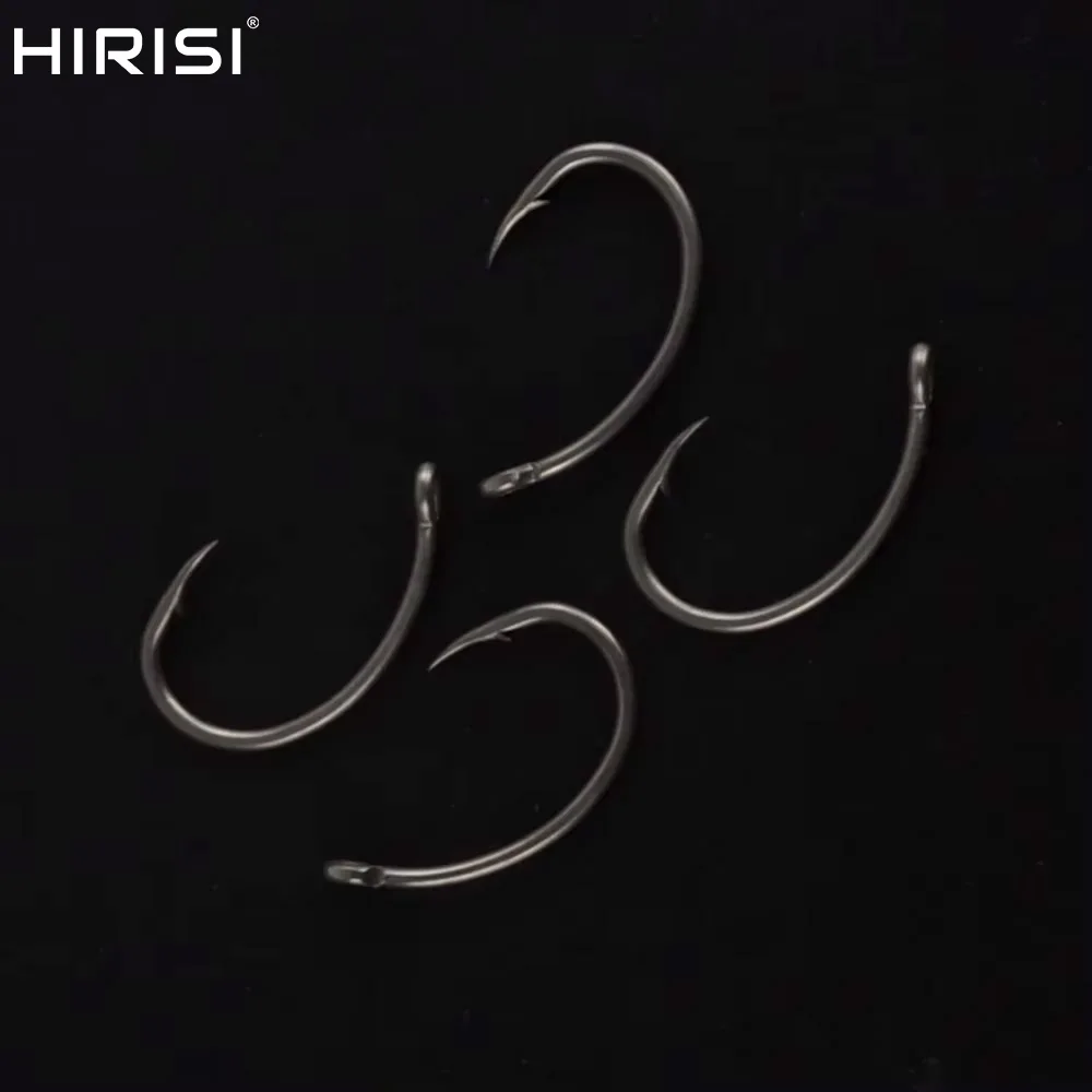 15pcs PTFE Coated High Carbon Stainless Steel Barbed Fish Hook With Eye X503 Fishing Accessories