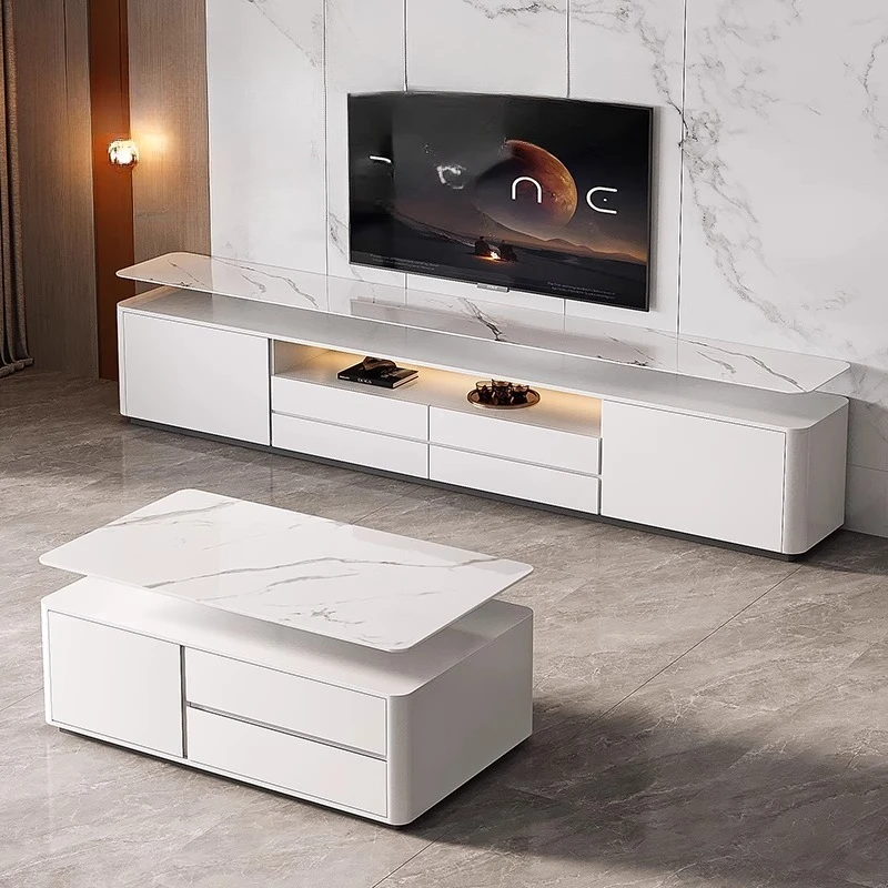 

White Living Room Tv Stands Storage Designer Minimalist Aesthetic Tv Stands Monitor Speaker Wall Suporte Para Tv Home Furniture
