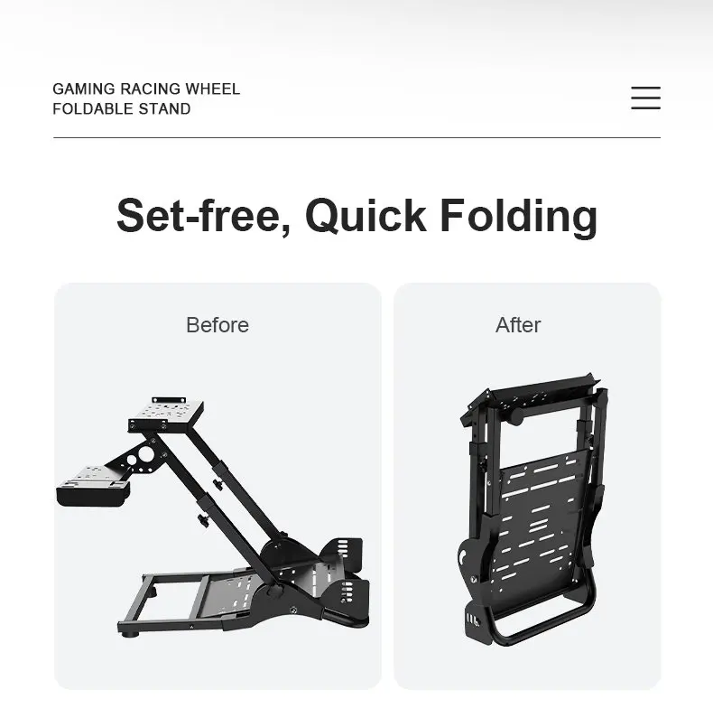حامل عجلة السباق PXN A10 للكمبيوتر الشخصي - حامل عجلة القيادة Simulator Cockpit مناسب لـ V9 V9 GEN2 V10 V99 V12 Lite G25 G27 G29 G920