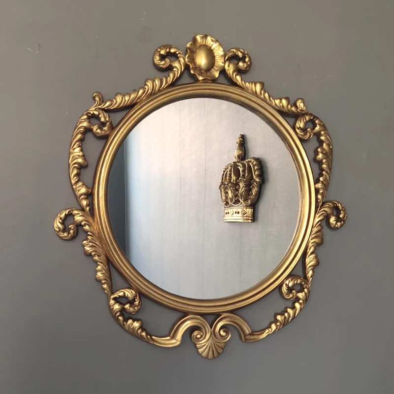 Cheap Creative Mirror Small Accent Luxury Design Interior Fashion Asymmetrical Hotel Mirror Universal Spiegel Wand Home Design