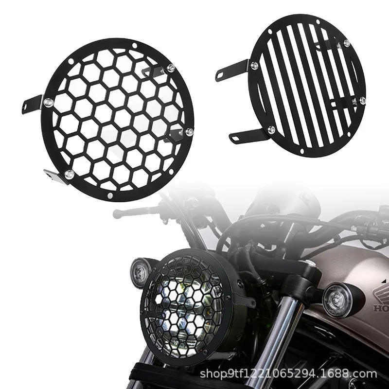CMX300 CM500 Modified Large Lampshade Headlight Protective Net  Pod System Accesorios Para Auto