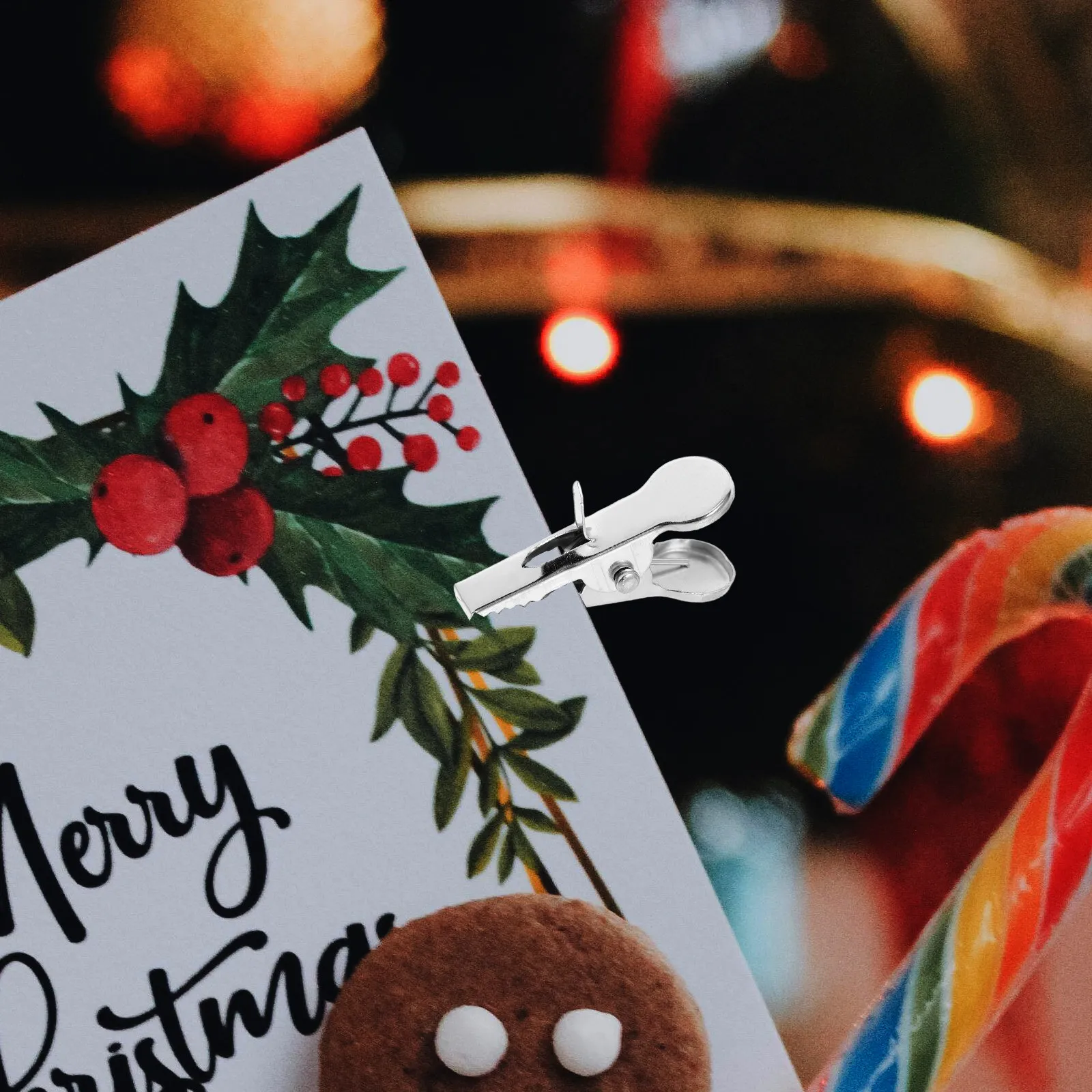 

100 шт. миниатюрных металлических зажимов-крокодилов для рождественских украшений, декора венков, подвесных цветочных композиций и рукоделия