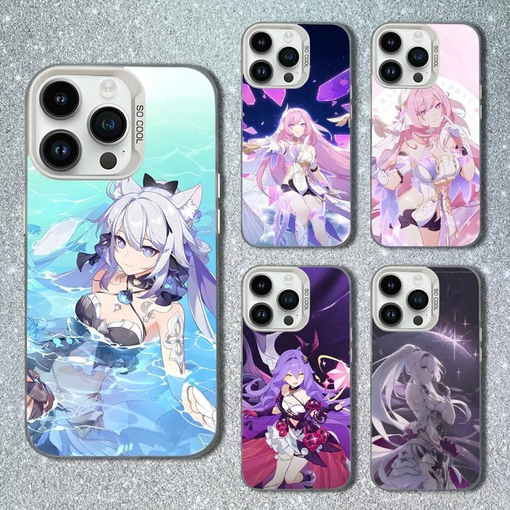 

Game H-Honkai I-Impact-3rd Phone Case For iPhone 13,15,14,16,12,11,Mini,MAXXS,Pro,SE, White Matte Shockproof Cover