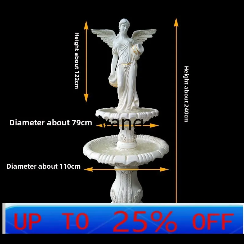 

CX large garden water feature fountain courtyard rockery flowing water circulation villa fish pond sculpture ornament
