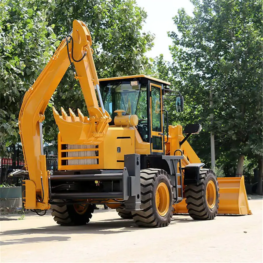 Hot Sale Wheel Backhoe Loader for Sale Engineering Construction Machinery Backhoe Loader Heavy Machinery Construction