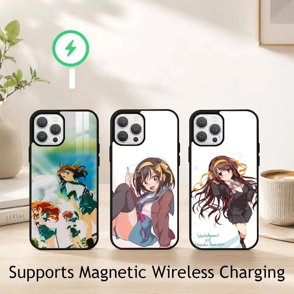 Melancholy Haruhi Suzumiya gift Phone Case For iPhone18,17,16,15,14,13,12,11 Plus,Pro Allows magnetic wireless charging