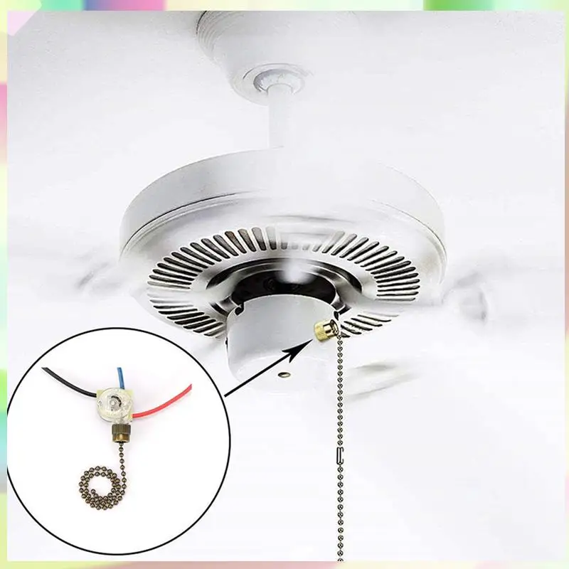 B23B 6Pack Ceiling Fan Light Switch ZE-110 Fan Switch 3 Way Speed Fan Switch Ceiling Pull Chain Switch Replacement