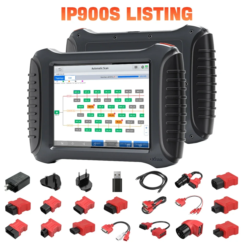 XTOOL IP900S Automotive Diagnostic Scan Tools Bi-Directional FCA Support ECU Coding OBD2 DIagnostic Scanner Machine