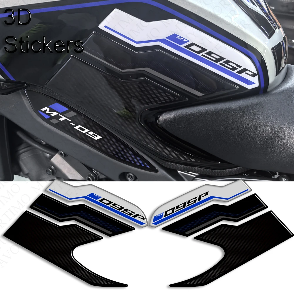 Мотоциклетная накладка на бак, ручки, наколенники, защита обтекателя, комплект наклеек на крыло для Yamaha MT-09 MT09 MT 09 SP 2024 2025