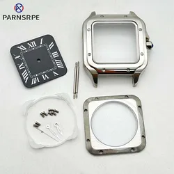 Men's Watch Assembly Kit 38mm Stainless Steel Waterproof Case Sterile Dial Suitable for NH35 and NH36 Movement