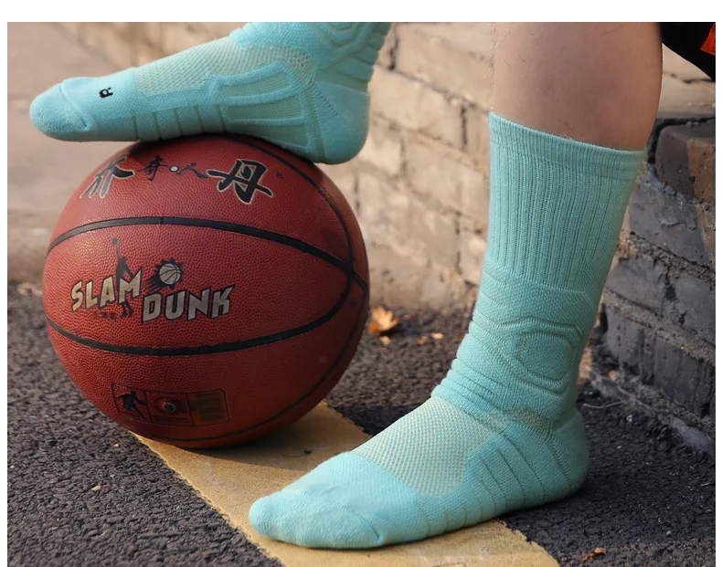 Women Professional Basketball Sock Long Tube Sports  Men Thickened High Towel Sweat-absorbent Non-slip Breathable Elite W100