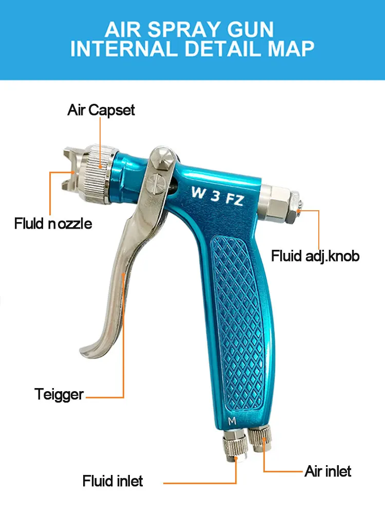 Imagem -02 - Similar Alemão W3-fz-duo Manual Release Agent Spray Gun Pulverização para Sapato Material Demoulding w3 fz