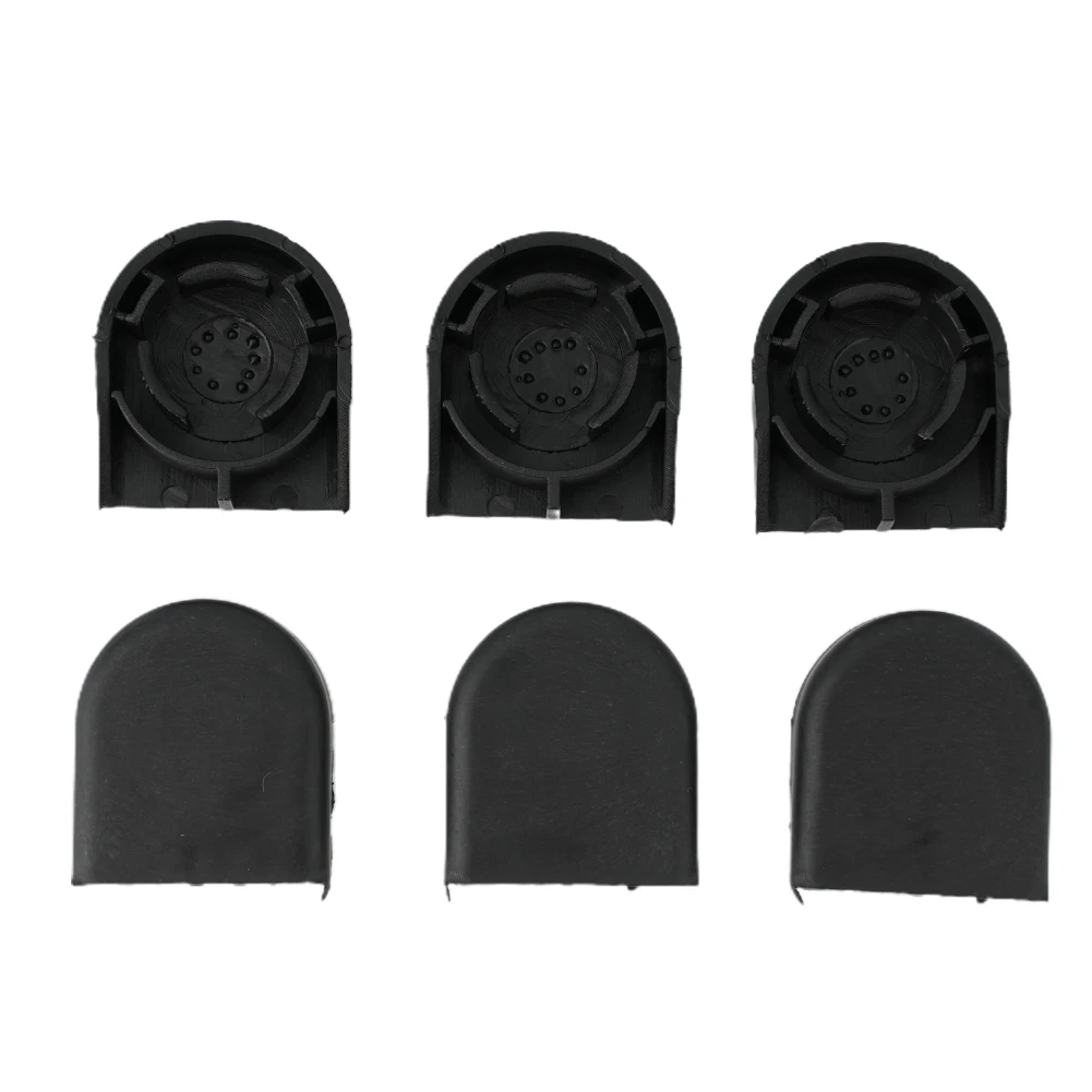 85292-0F010 Wiper Head Cap 31x28x9.3mm 6PCS Accessories For For COROLLA VERSO Parts Plastic Reliable Black