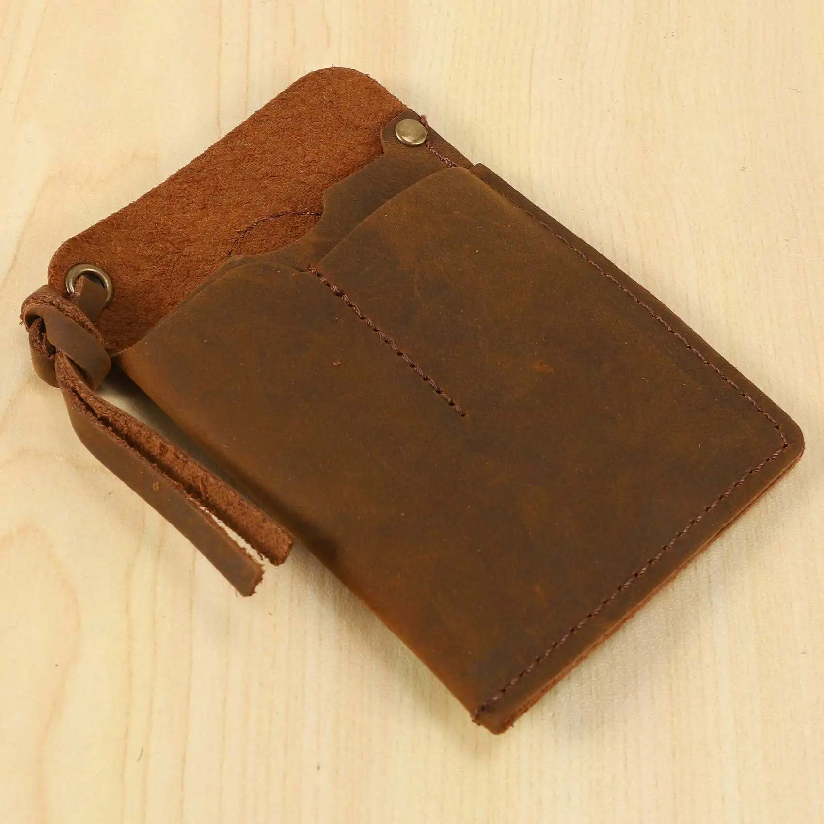 B68C Handmade EDC Organizer Leather Sheath/ Organizer Slip Pouch Case For Flashlight/Multi-Tool/Knife/Pen