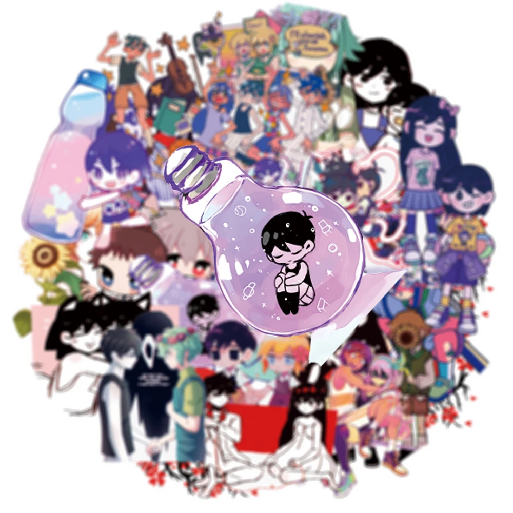 10/30/60pcs Game Omori Stickers Anime Decals Graffiti Car Skateboard Laptop Omori Sunny Waterproof Cartoon Sticker for Kid Toys