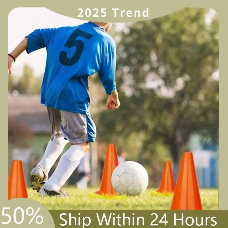 

A35F New 15Pcs 9 Inch Sports Cones Plastic Cones For Soccer Basketball Training Indoor Outdoor Activities