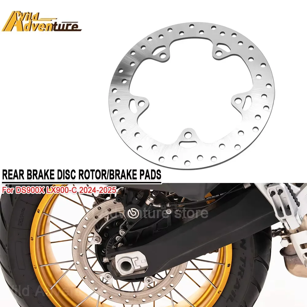 

DSX900 Motorcycle Rear Brake Disc For DSX900 DS900X 900DSX ds900x LX900-C 2024-2025 Rotor Rear Brake Pads Sport Brakes Rotors