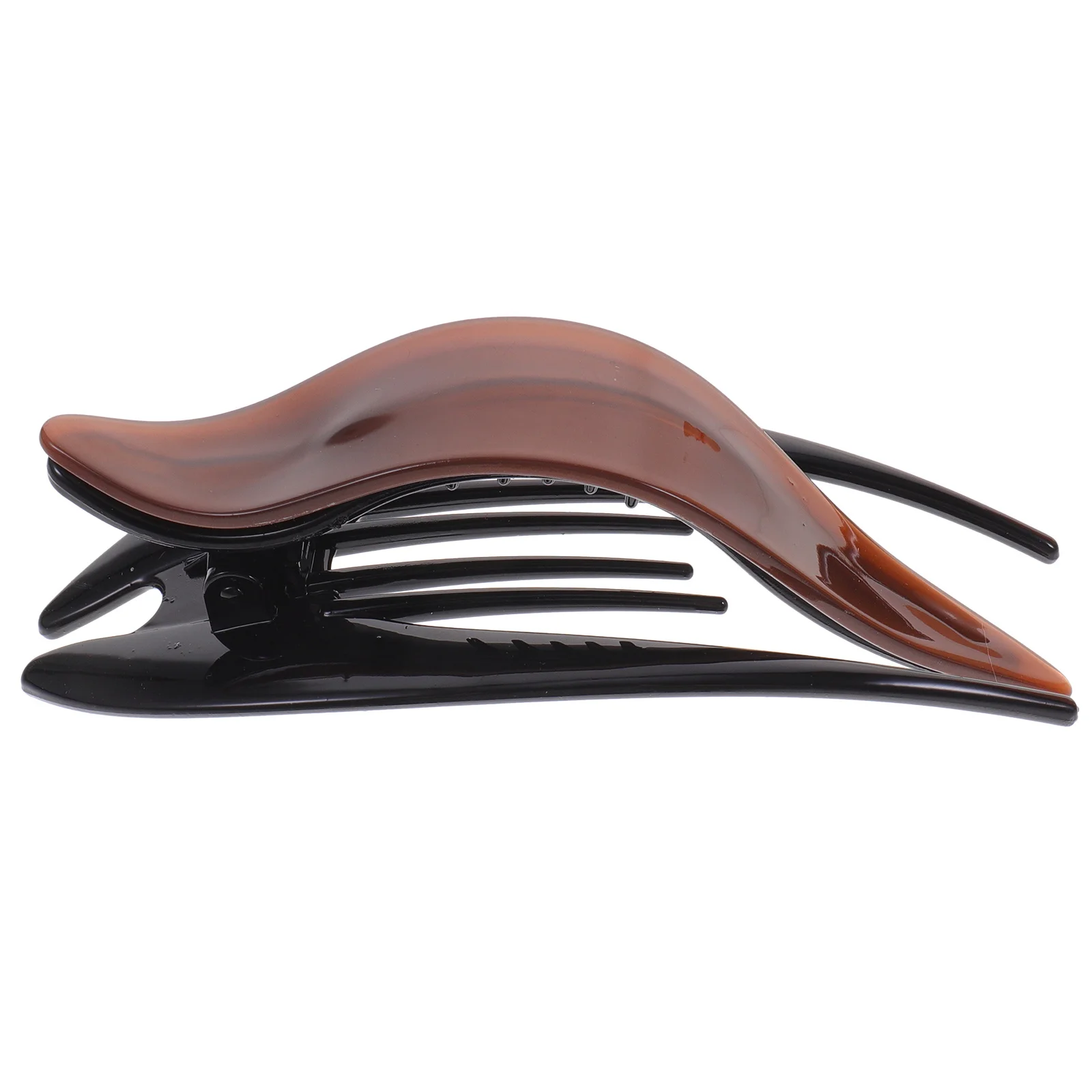 

Большой французский зажим для волос, изогнутый плоский ацетатный зажим для волос, прочная ручка, без складок, заколки для укладки волос для женщин