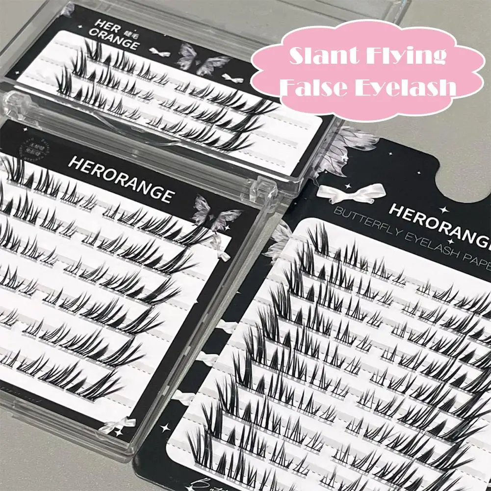 HERORANGE faux cils Cool style renard oblique volant cils naturel et charmant simple grappe faux cils outil de maquillage