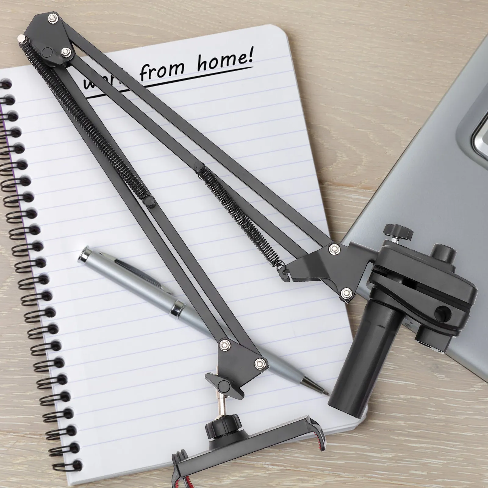 

Держатель для телефона с длинной ручкой из алюминиевого сплава, вращающаяся подставка для планшета, складной прикроватный кронштейн, простая установка, прочный кронштейн для телефона