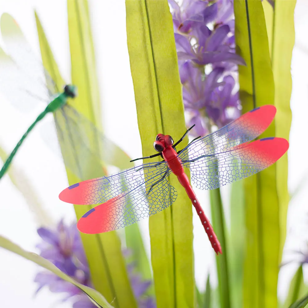 

16pcs Clip On Dragonflies Curtain Props Removable Dragonfly Decorative Models Home Adornment Creative Curtain Art Durable Pp