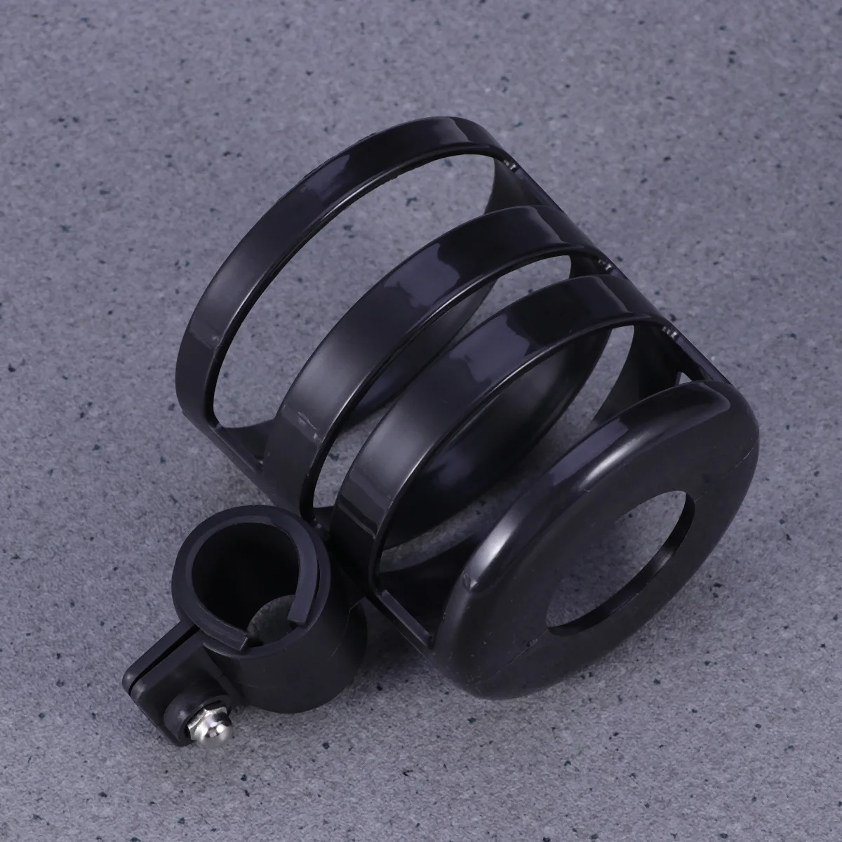 حامل زجاجة عربة الأطفال المتين، تصميم مريح من البلاستيك الأسود لعربات الأطفال والكراسي المتحركة سهلة