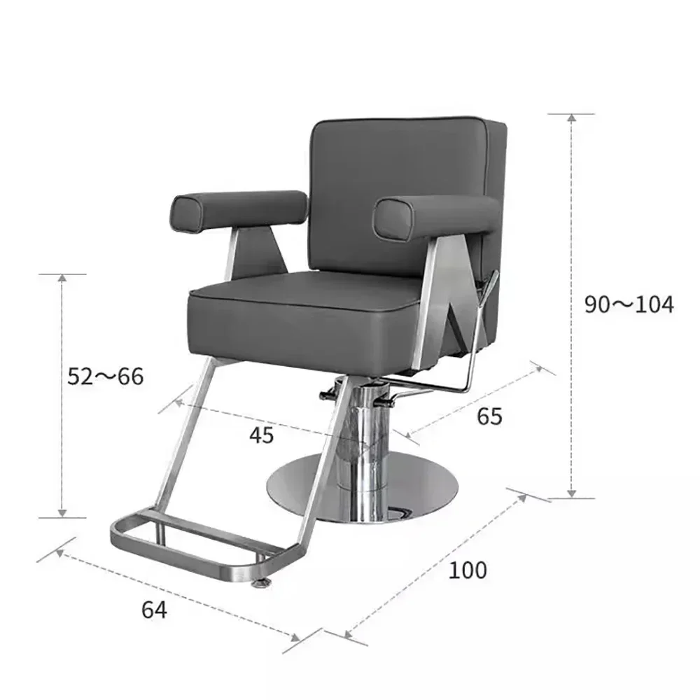 Exquisite Glamour Barber Chair Leg Rest Trendy Comfortable Equipment Salon Chairdesign Swivel Silla Barberia Salon Furniture