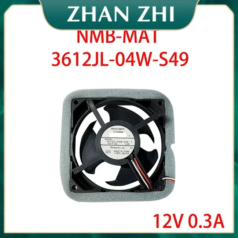 

New NMB-MAT 3612JL-04W-S49 for Samsung Refrigerator Refrigerated Fan Freezing Cooling Fan 12V 0.3A Cooling Fan Motor 12V0.3A