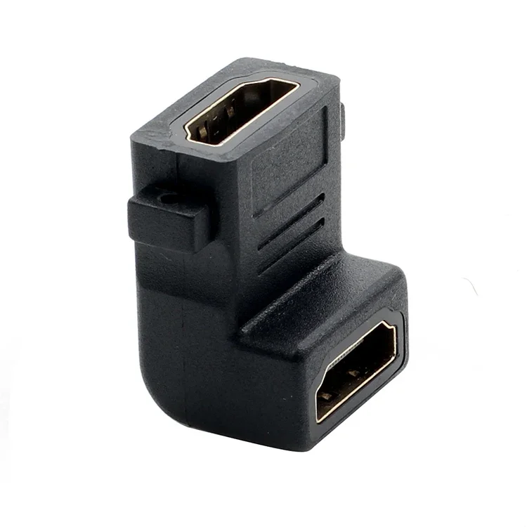 

HDM1-compatible Cable Adapter Converters 90 Degree Angle to Female for 1080P HDTV Cable Adaptor Extension Coupler Connector