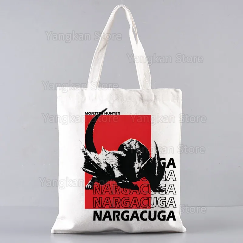 

Monster Hunter Shopping Bag Bolsas De Tela Grocery Shopper Shopping Jute Bag Cotton Bag Jute Sacola Reciclaje