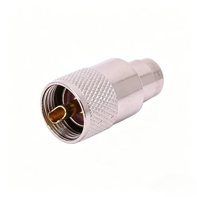 Conector macho UHF PL259, conector coaxial RF, enchufe PL259 para Cable RG8U RG58, 50 ohmios, chapado en oro, 1/5/10 Uds.